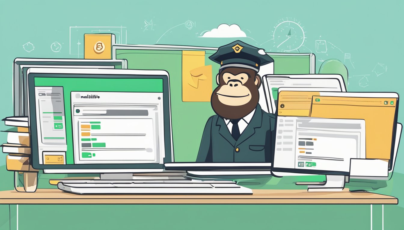 A comparison between MailerLite and MailChimp, showcasing their features and interface