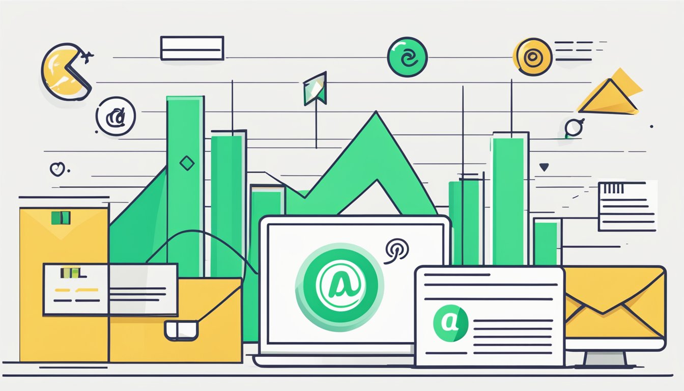 An email marketing performance comparison between MailerLite and Mailchimp, with charts and graphs showing open rates and click-through rates