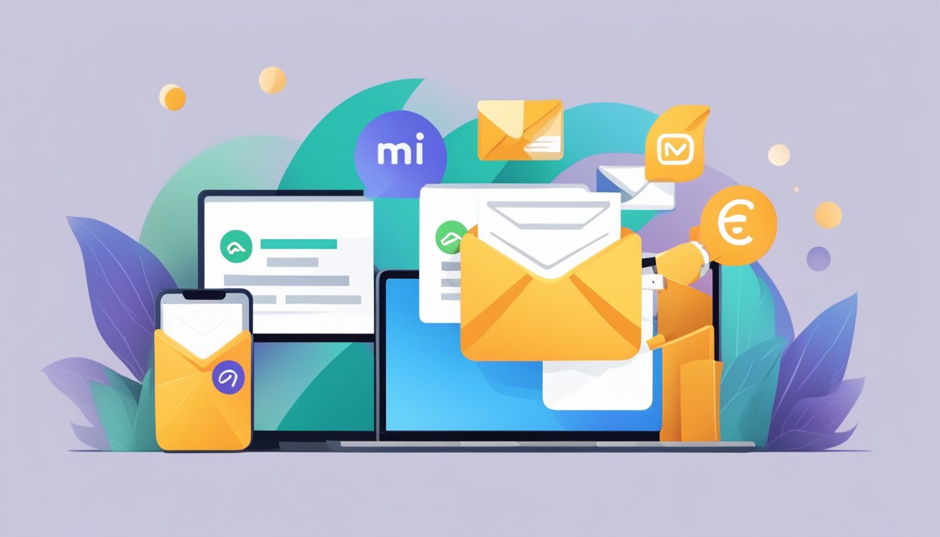 mailerlite vs mailchimp: Two email marketing platforms stand face to face, each with their distinct logos and branding, ready to compete for the attention of potential users